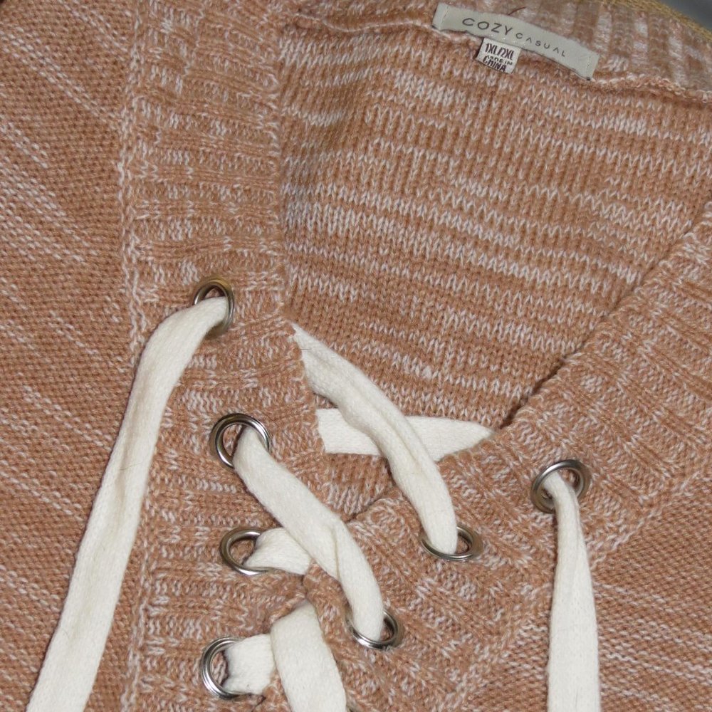 Lace Up Sweater